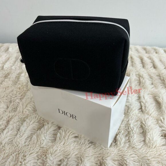 Dior Pouch Dopp Kit Shaving Kit Black Travel Organizer Case Makeup Designer Bag - Picture 8 of 10